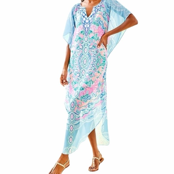 Lilly Pulitzer Dresses & Skirts - NWT Lilly Pulitzer Kassandra Maxi Caftan S/M